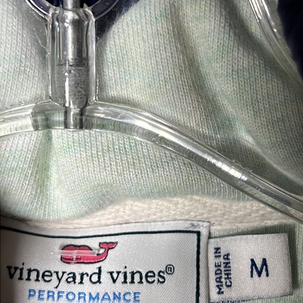 Vineyard Vines Blue Snap Quilted Full Zip Packable Hooded Jacket size medium - Picture 6 of 11